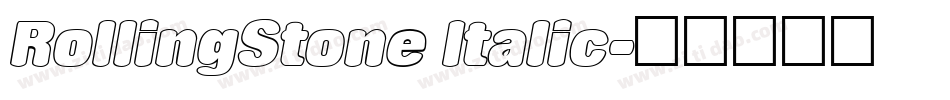 RollingStone Italic字体转换